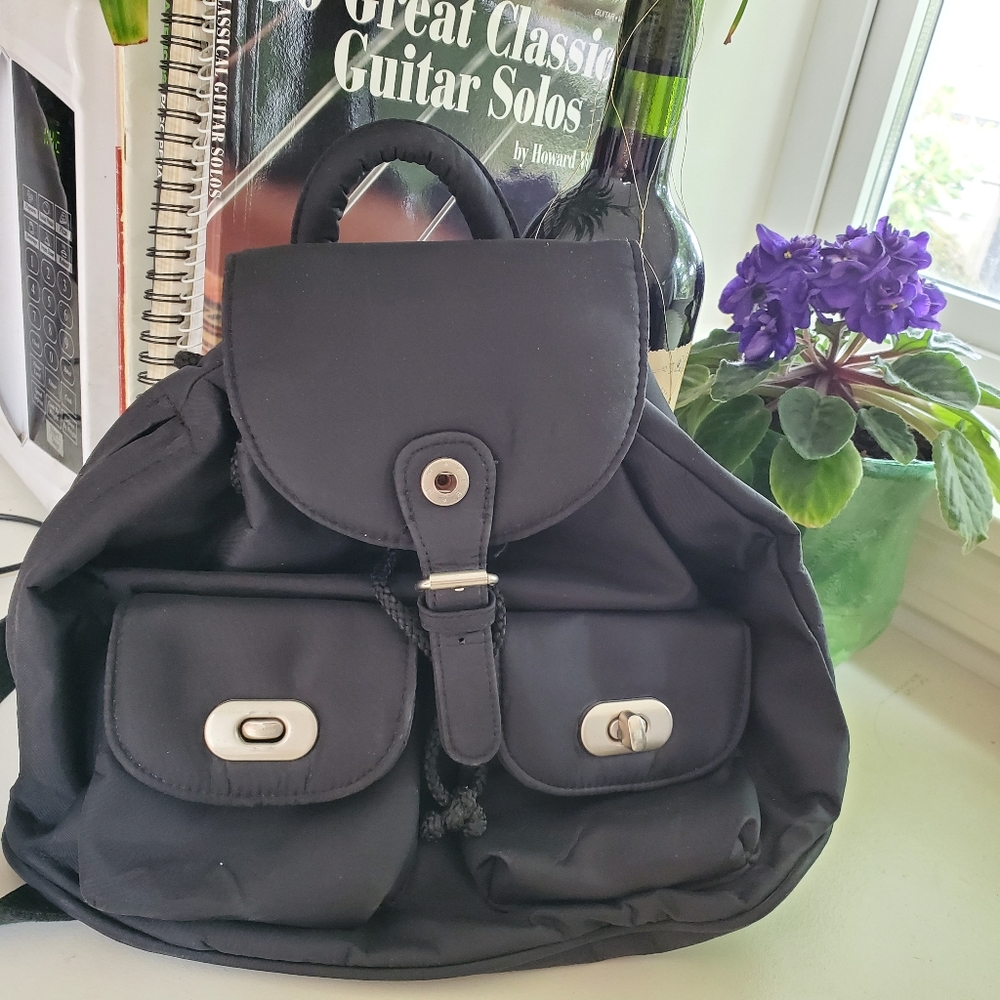 Mini Black Backpack 🎒